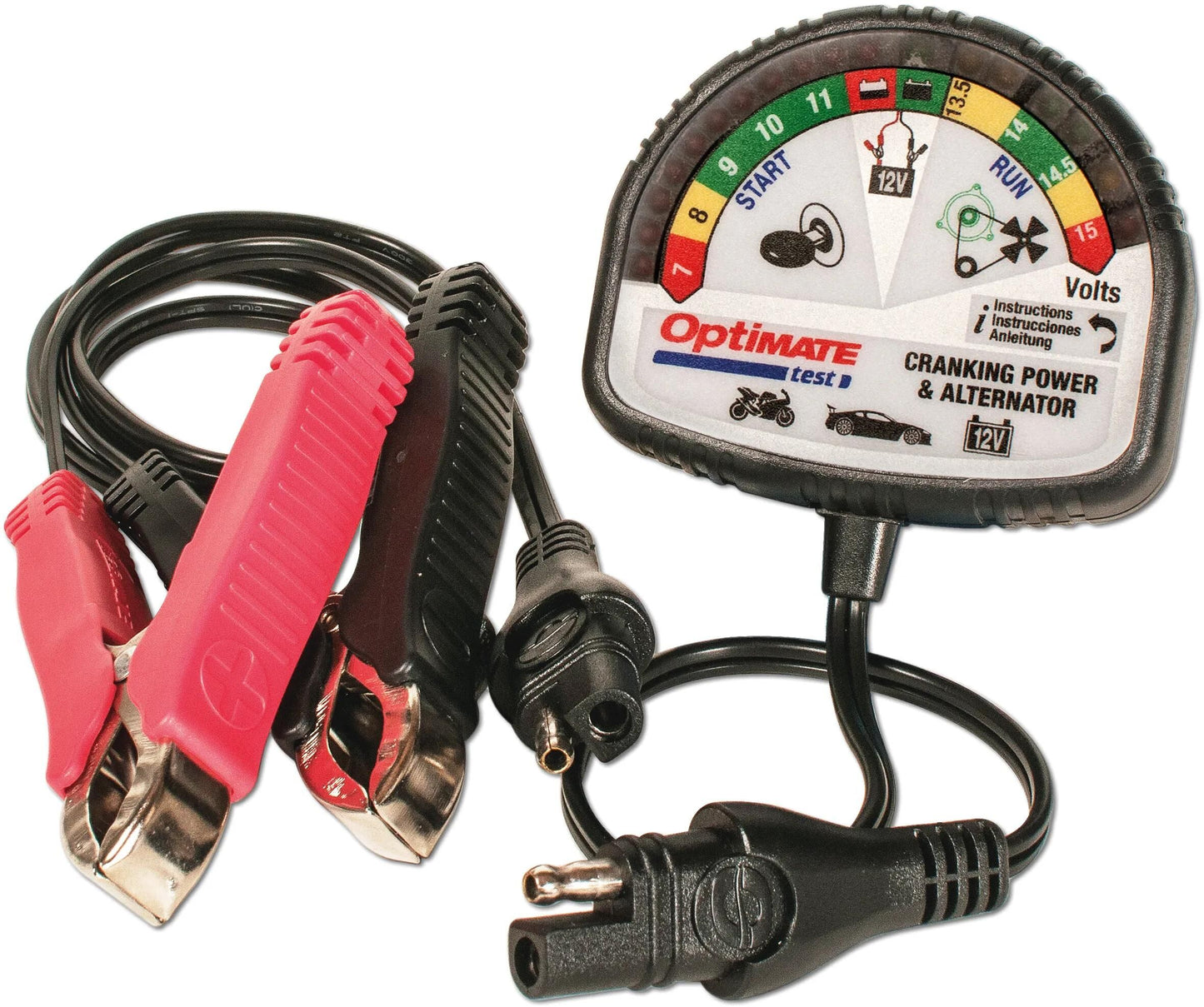 Test di Optato Accutester Tecmate del tester batteria Ottimazione + Alternatore