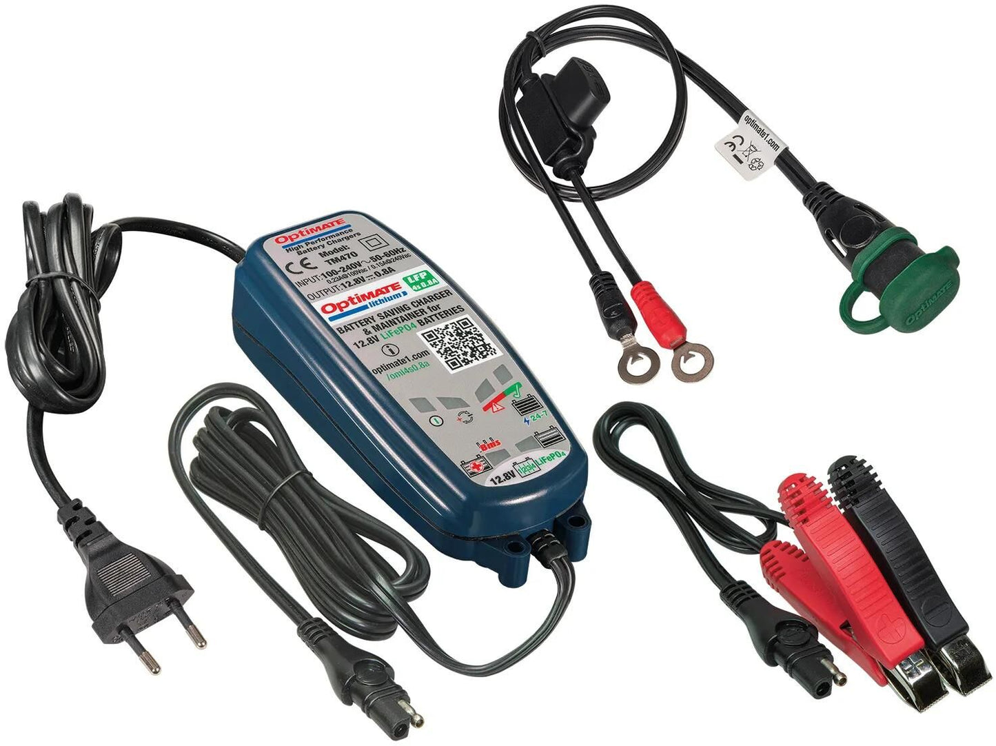 TecMate Battery Carger Optate Lithium 4S 0.8A. Optate 4S Charger Lithium 0.8a