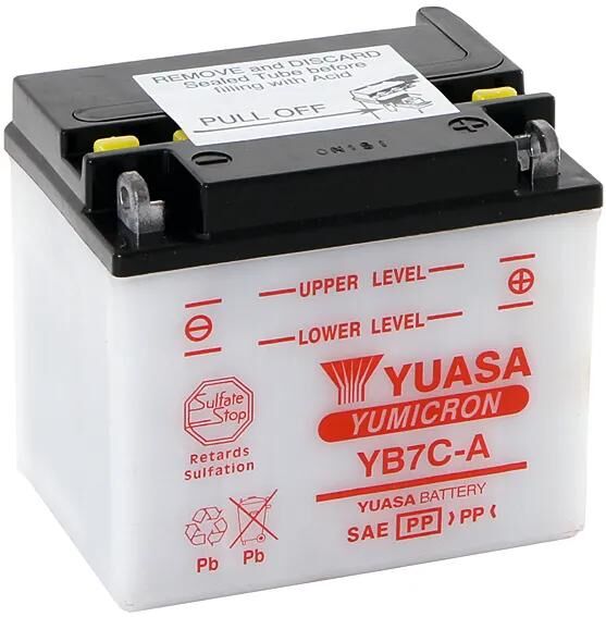 Batteria yuasa yb7c-uno standard senza sp