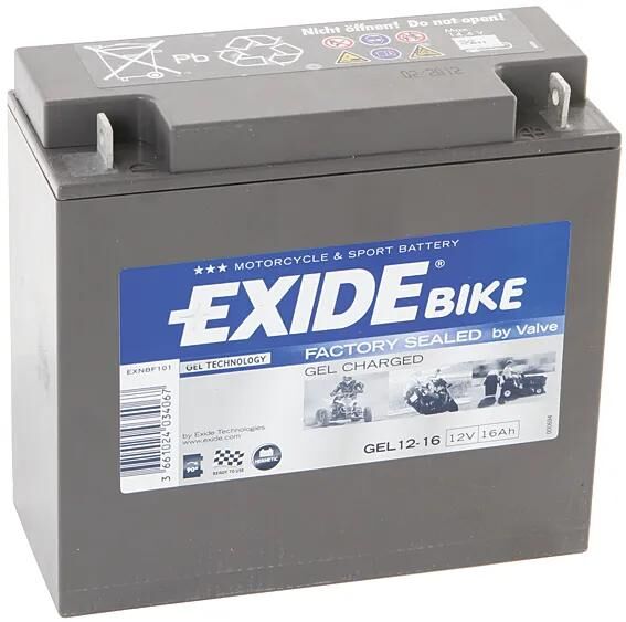 Exide Battery G12-16 Gel Din 51616