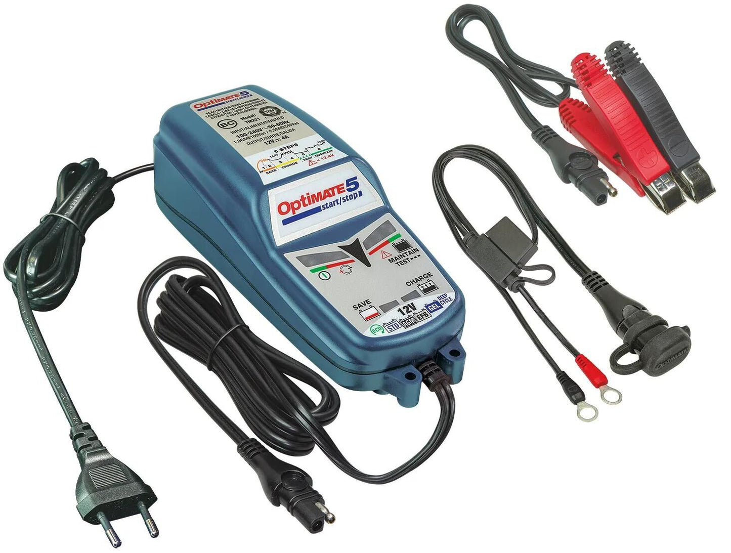 Caricatore della batteria Tecmate Optati 5 Avviare Stop Optate 5 Caricatore 4A