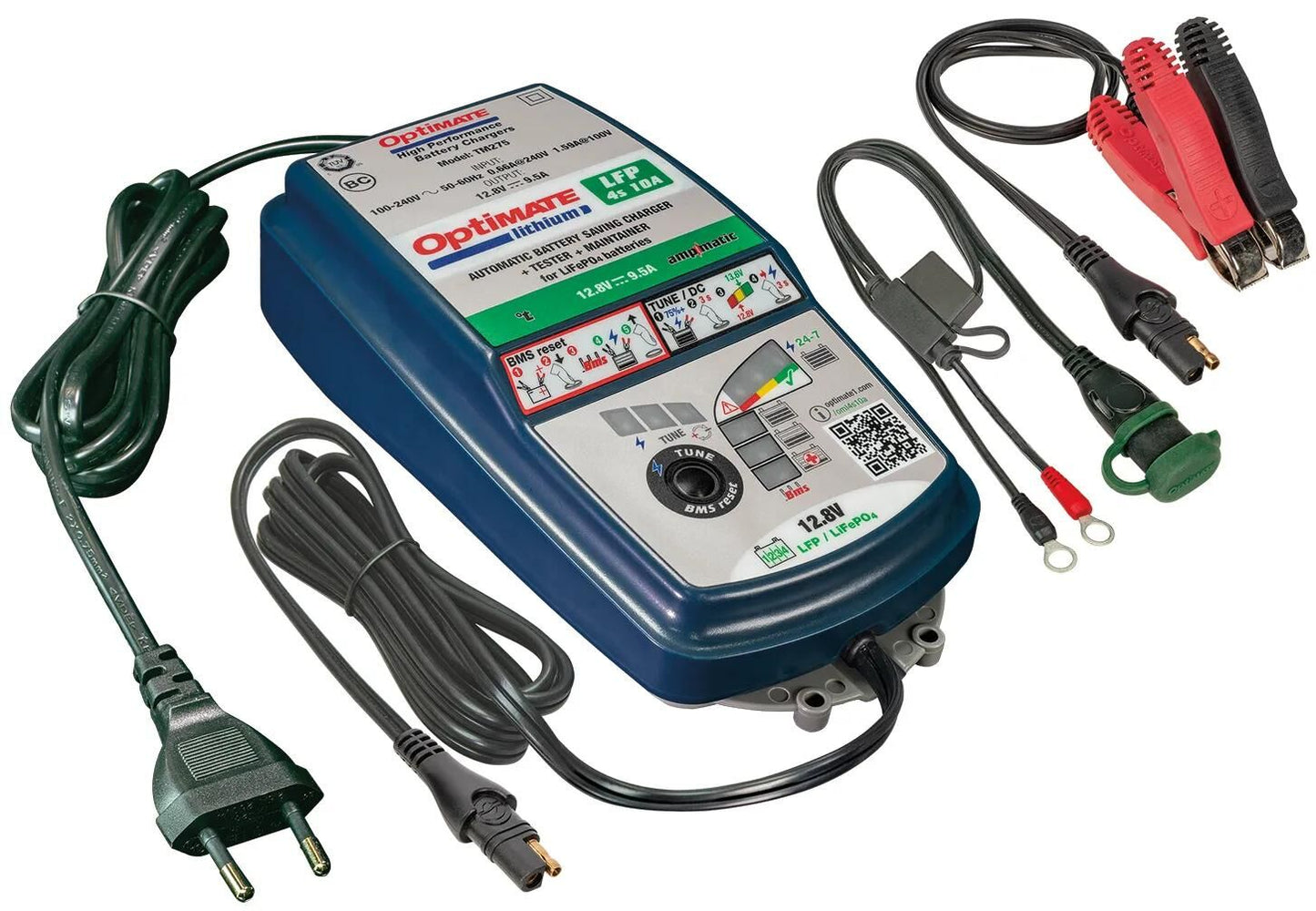 Tecmate acculader optimate lithium 4s 10a optimate 4s charger lithium 9.5a