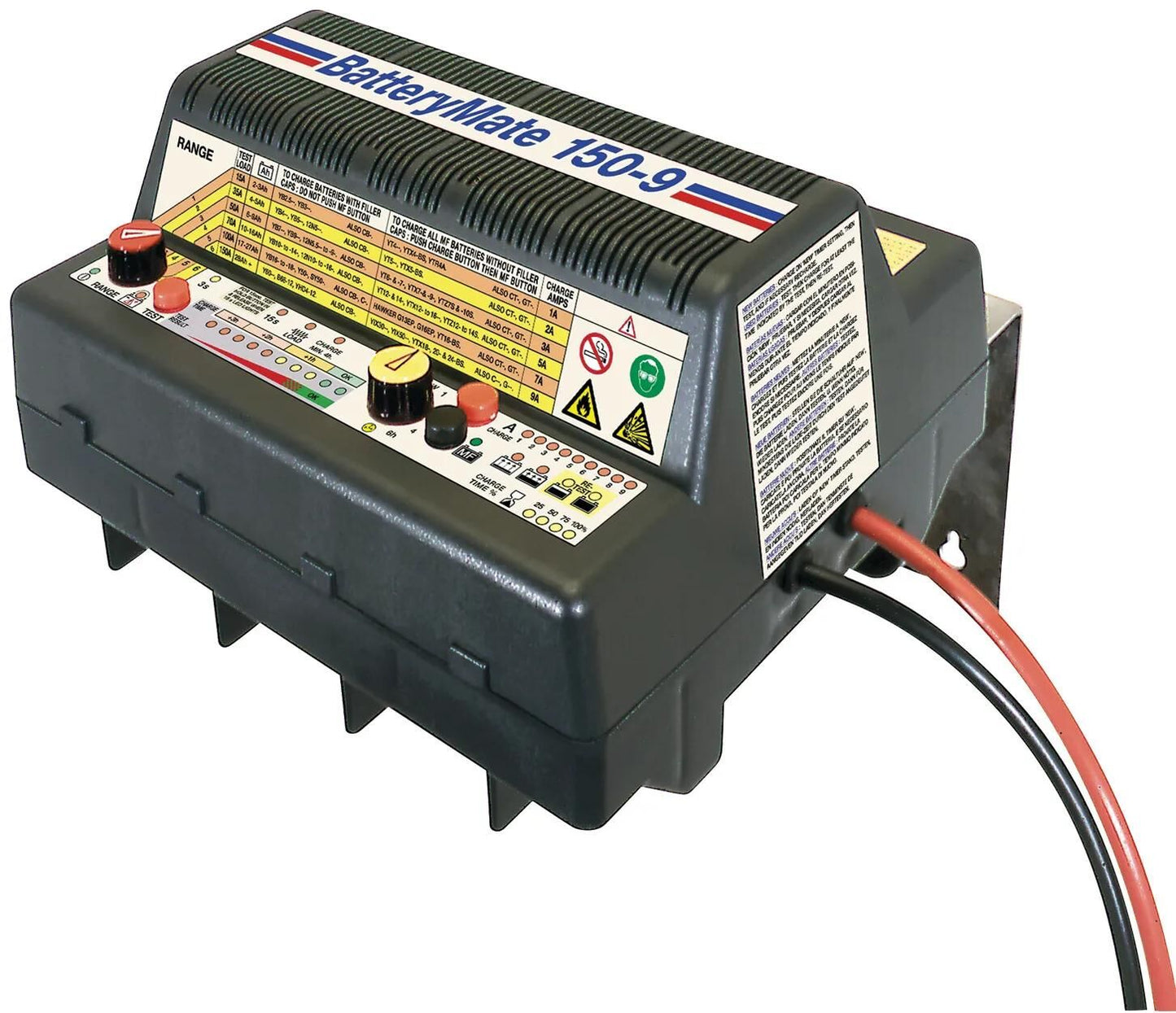 Batterie a batteria Tecmate Battelymate 150-9 Caricatore Battelmata 150-9
