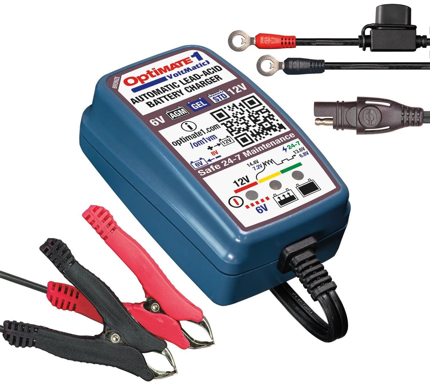 Caricatore della batteria Tecmate Optato1 Voltmatico da Optato 1 Caricatore Voltmatico