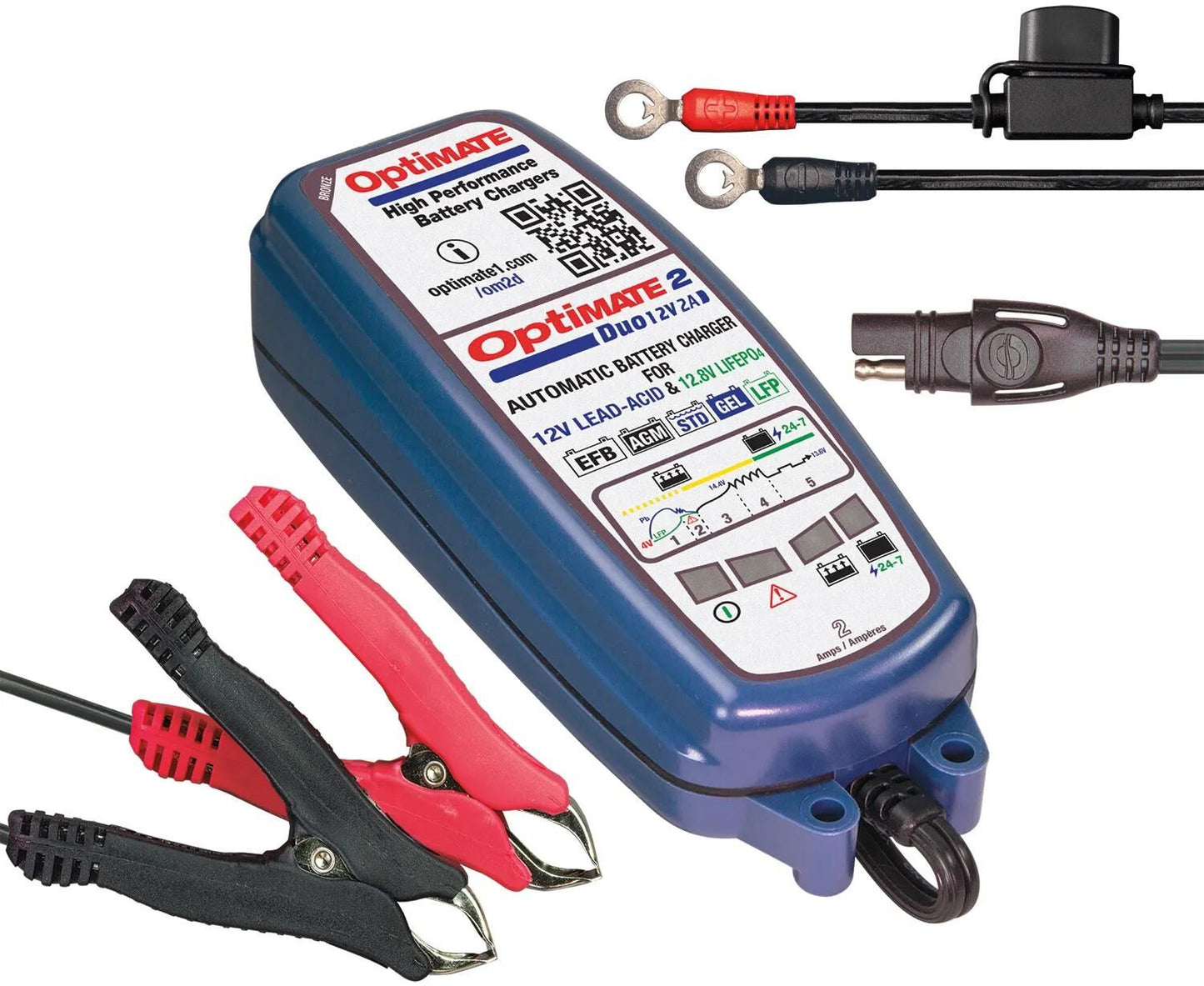 Caricatore della batteria Tecmate Optati 2 Duo Optare 2 Caricatore Duo