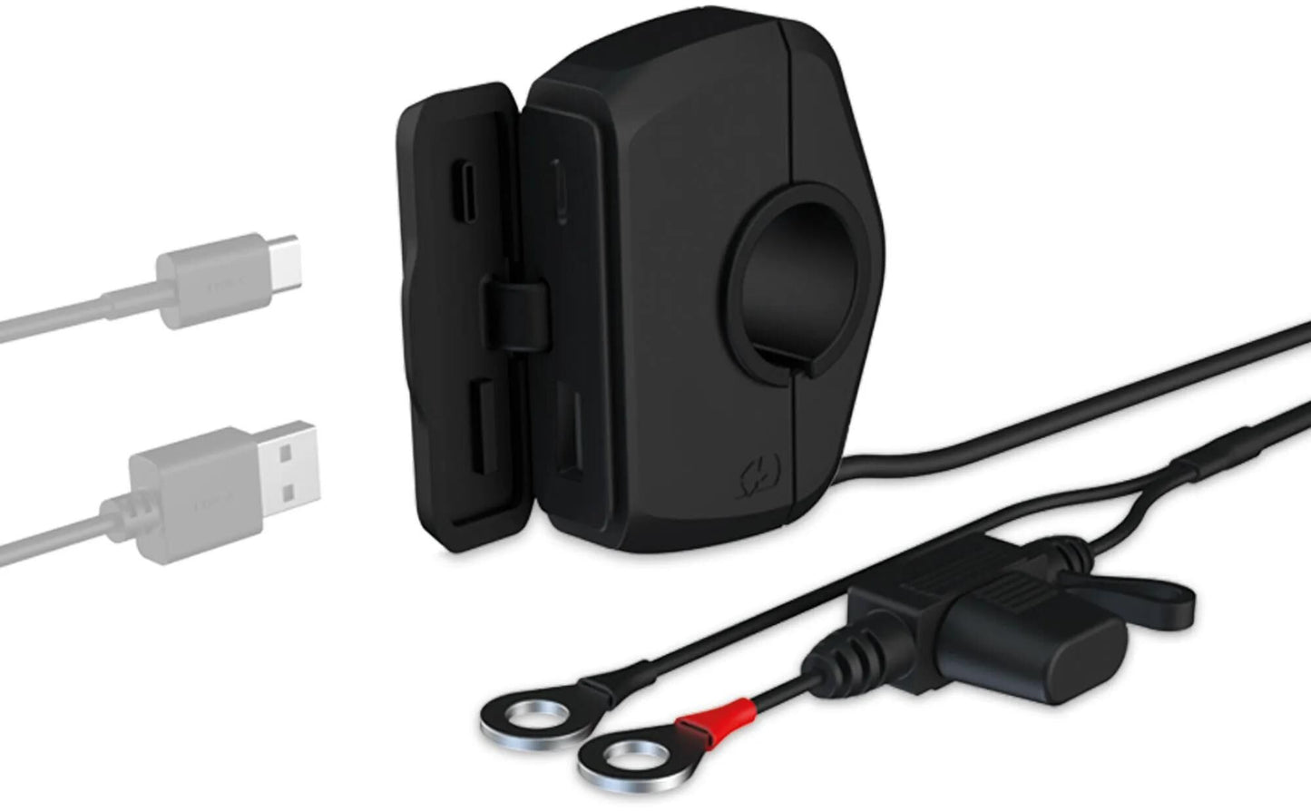 Oxford usb-ladegerät slimline usb socket slim usb-a, usb-c 3.0 amp