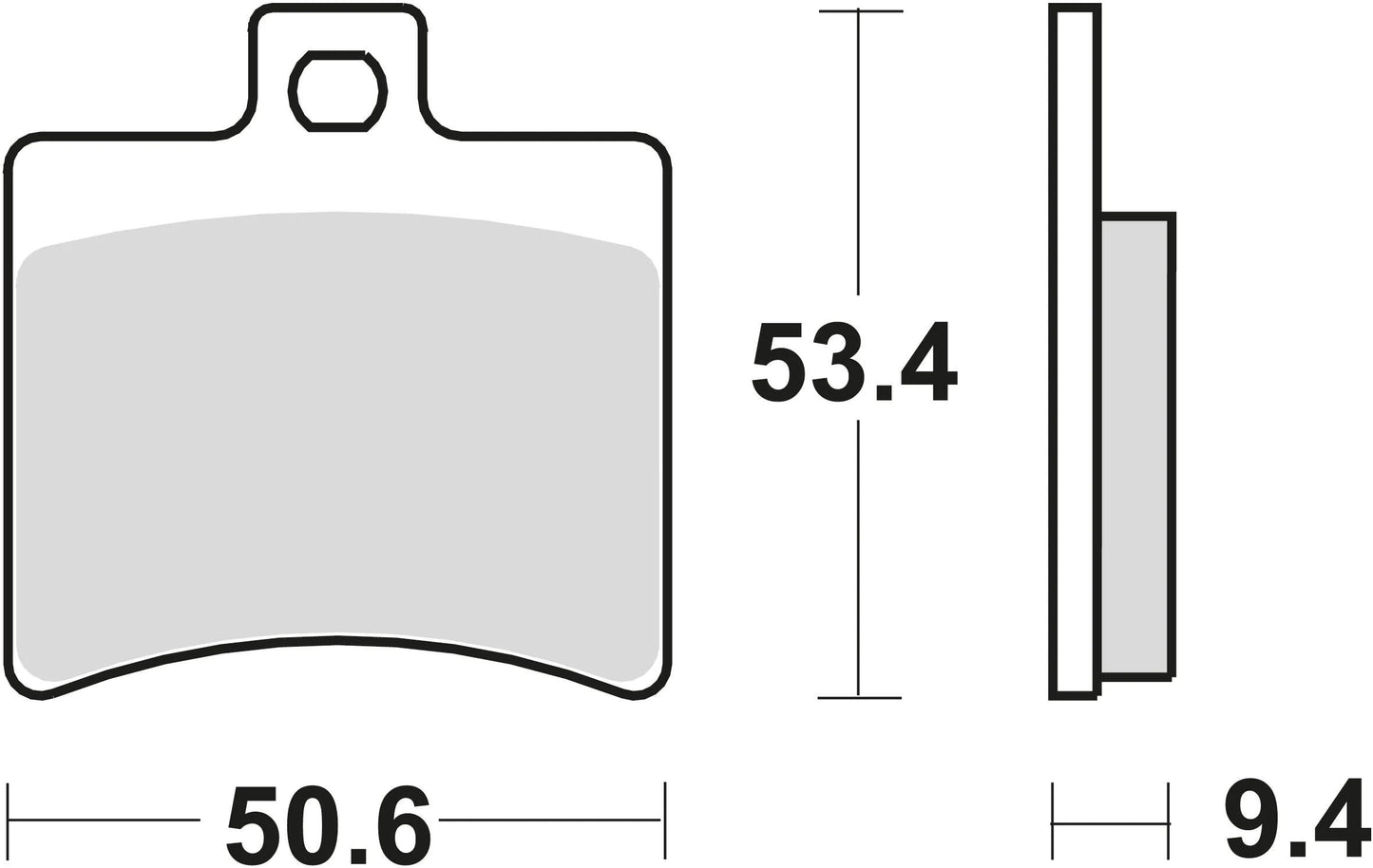 Trw Brake Pad MCB 710 SRM Sinterato Metal