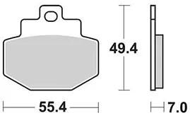 Trw Brake Pad MCB 727 SRM Sinterato Metal