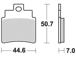 Trw Frake Pad MCB 732 SRM Sinterato Metal
