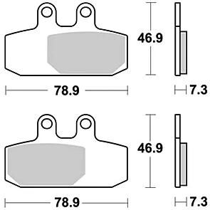 Trw Brake Pad MCB 749 SRM Sinterato Metal