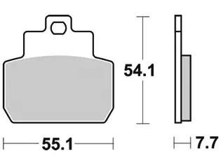 Trw Brake Pad MCB 782 SRM Sinterato Metal