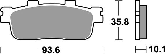 Trw Brake Pad MCB 800 SRM Sinterato Metal
