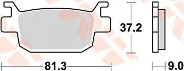 Trw Brake Pad MCB 806 SRM Sinterato Metal