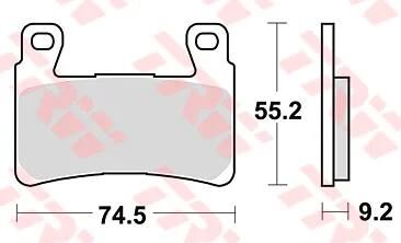 Trw Brake Pad MCB 819 SV Sinterato Metal