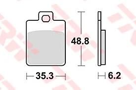 Trw Brake Pad MCB 827 SRM Sinterato Metal