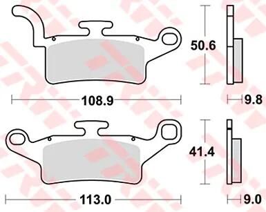 TRW Brake Pad MCB 835 Organic Standard