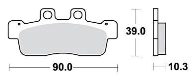 TRW Brake Pad MCB 839 Organic Standard