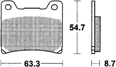 Trw Frake Pad MCB 530 Sinterited Metal