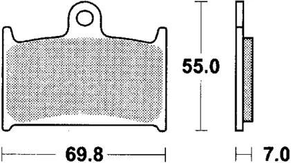 Trw Brake Pad MCB 690 SV Sinterato Metal
