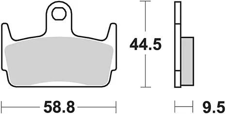 TRW Brake Pad MCB 686 Organic Standard