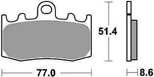 Trw Brake Pad MCB 748 SV Sinterato Metal