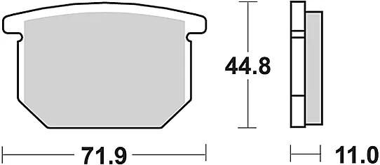 TRW Brake Pad MCB 501 Organic Standard