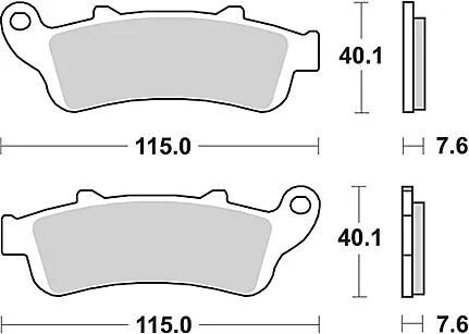 TRW Brake Pad MCB 692 Organic Standard