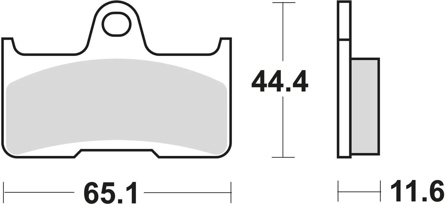 Trw Brake Pad MCB 756 SI Sinterited Metal