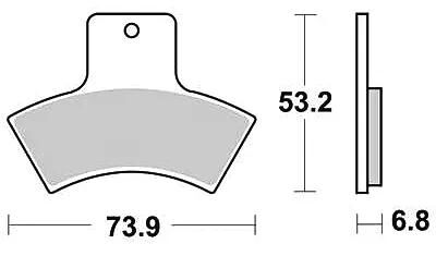 Trw Brake Pad MCB 762 SI Sinterited Metal