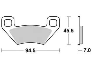 Trw Brake Pad MCB 773 SI Sinterited Metal