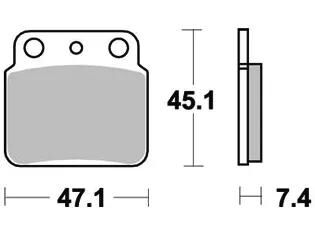 Trw Brake Pad MCB 626 SI Sinterited Metal