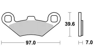 Trw Brake Pad MCB 761 SI Sinterited Metal