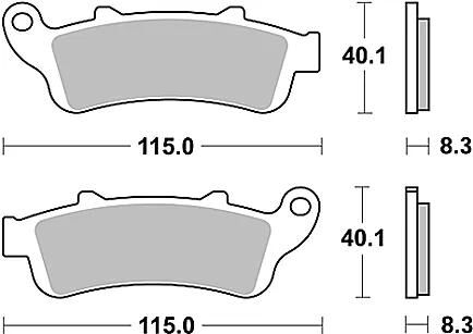 TRW Brake Pad MCB 704 Organic Standard