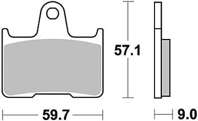 TRW Brake Pad MCB 729 Organic Standard