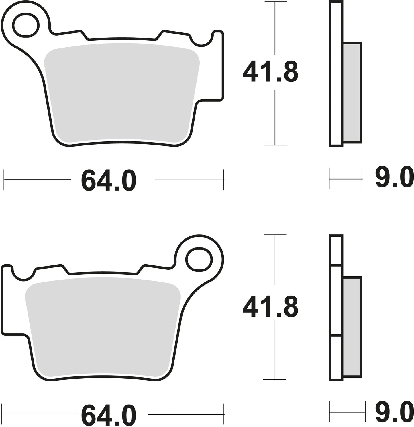 Trw Brake Pad MCB 743 SI Sinterato Metal