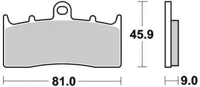 Trw Brake Pad MCB 736 SV Sinterato Metal