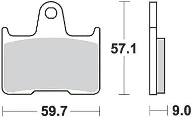 Trw Brake Pad MCB 729 Sinterited Metal