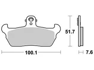 TRW Brake Pad MCB 618 Organic Standard