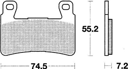 Trw Brake Pad MCB 703 SV Sinterato Metal