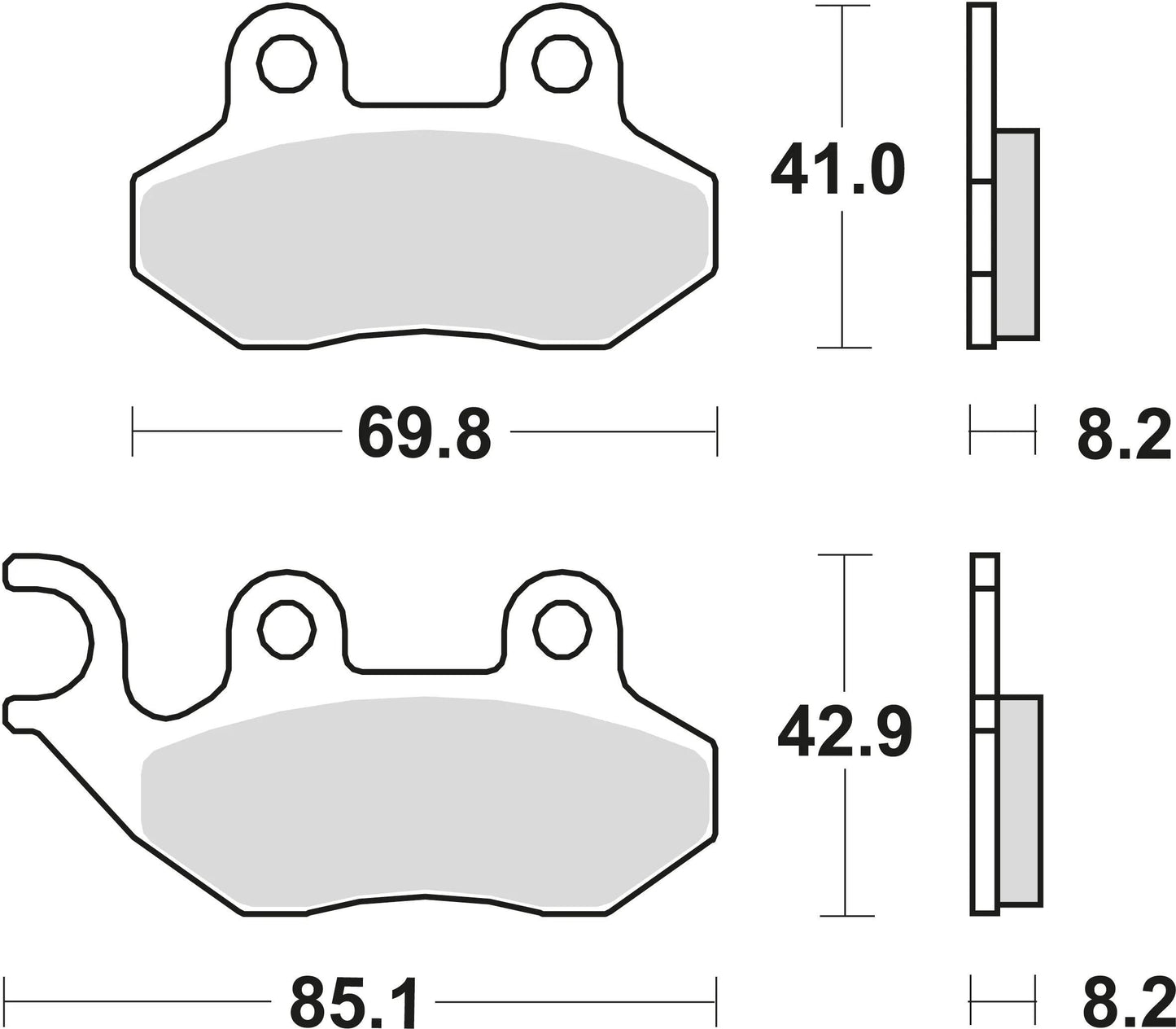 TRW Brake Pad MCB 684 Organic Standard
