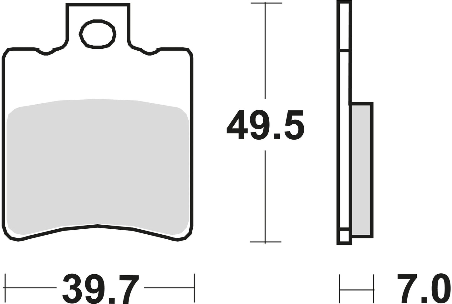 TRW Brake Tads MCB 696 EC Organic