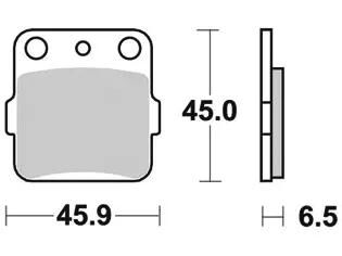 Trw Brake Pad MCB 554 SI Sinterato Metal