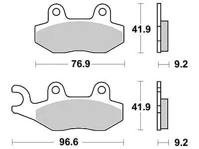 TRW Brake Pad MCB 689 Organic Standard