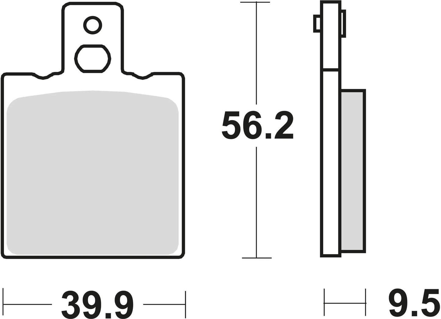 TRW Brake Pad MCB 623 Organic Standard