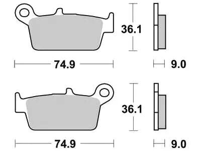 TRW Brake Pad MCB 665 Organic Standard