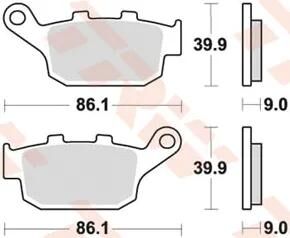 Trw Frake Pad MCB 841 Sinterited Metal