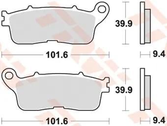 Trw Frake Pad MCB 848 Sinterited Metal