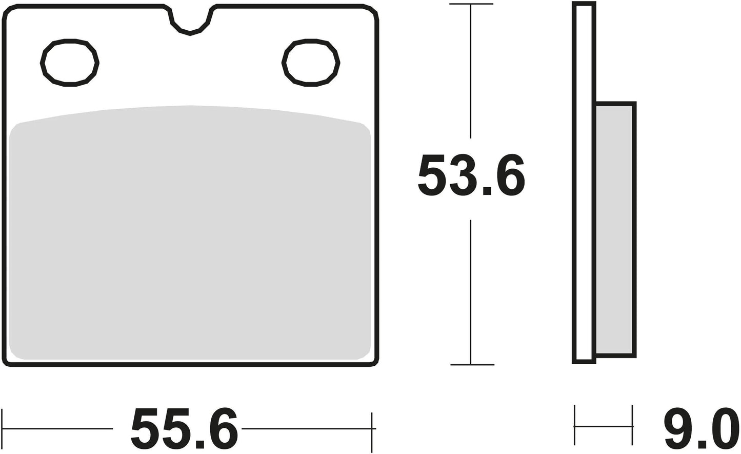 Trw Brake Pad MCB 19 Organic Standard