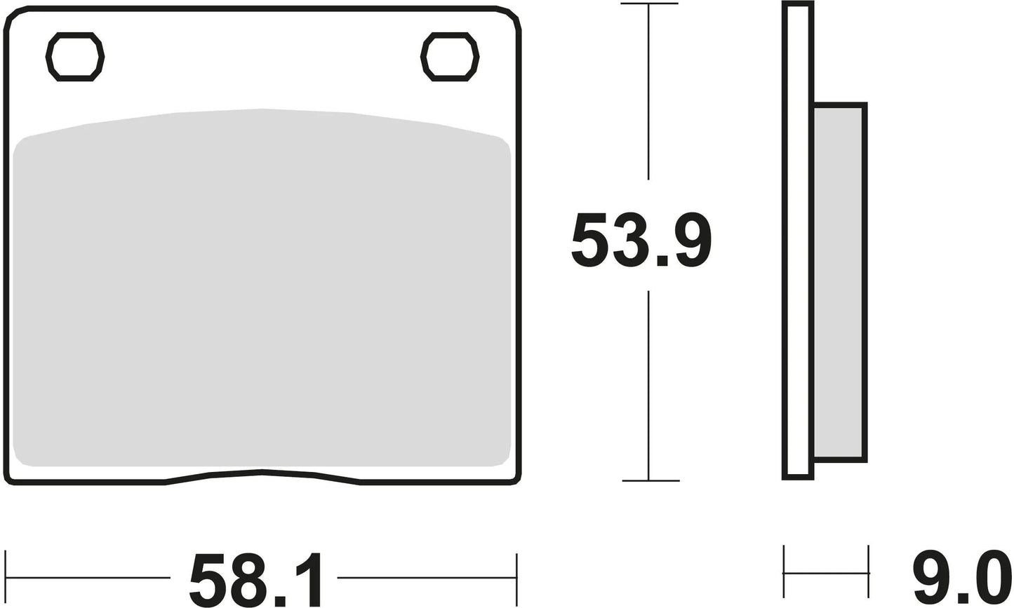 TRW Brake Padl MCB 73 PC Perf. comodidad
