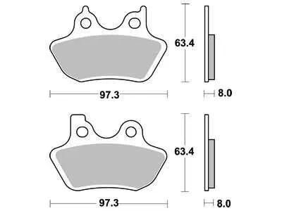 TRW Brake Pad MCB 777 PC Organic Perf. comfort
